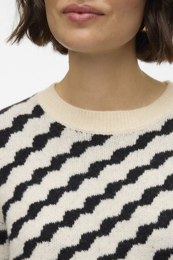 Vero Moda Diagonal striped jersey  Grey