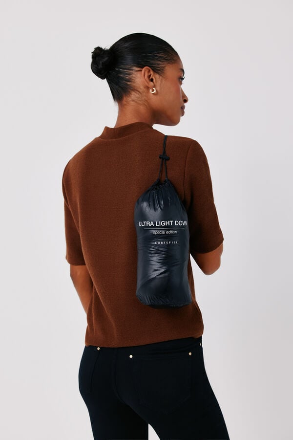 Cortefiel Reversible down puffer jacket Black
