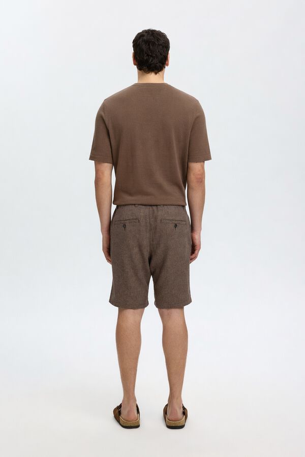 Selected Cal&ccedil;&otilde;es de linho Castanho