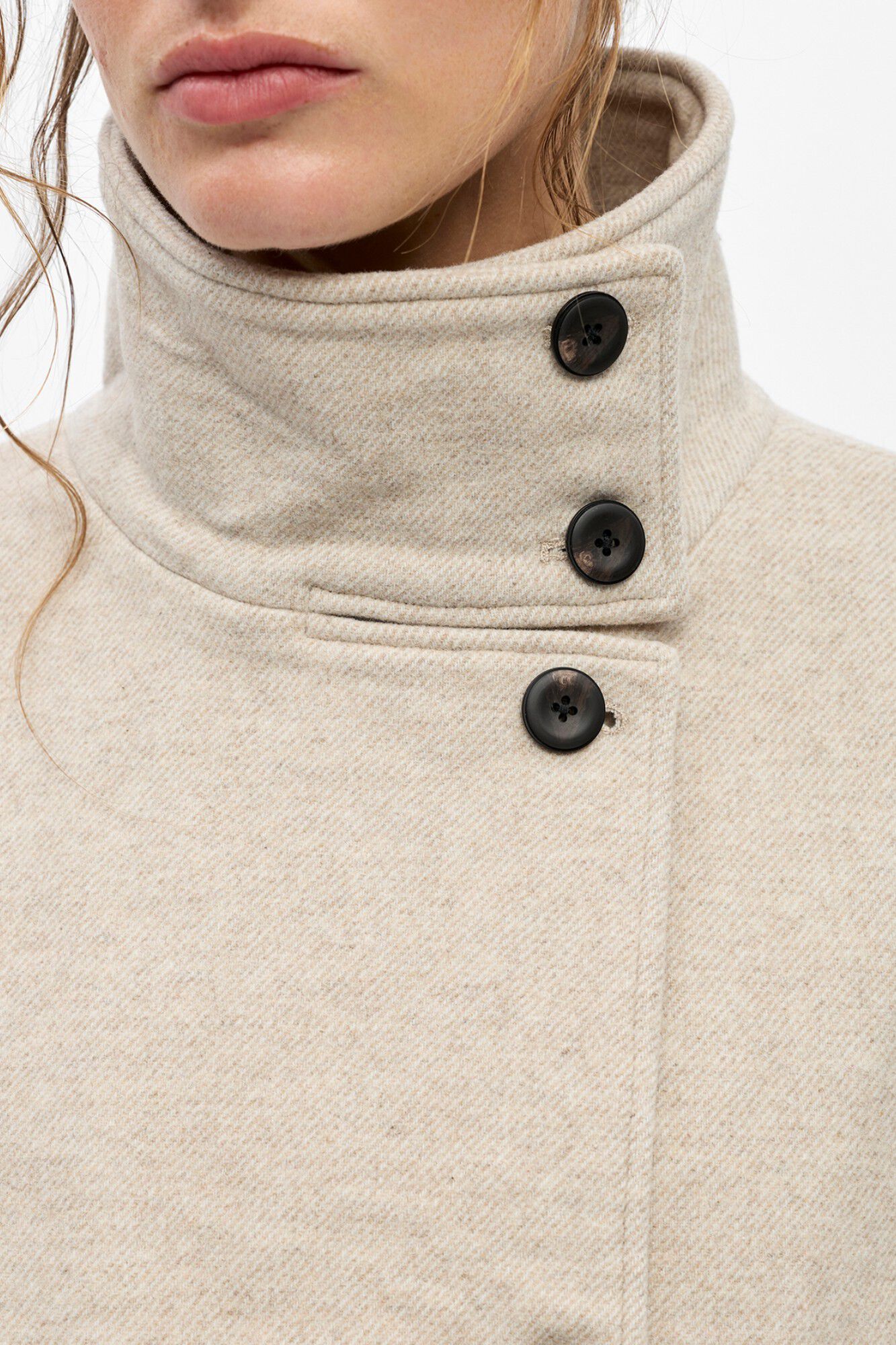 Object Double-breasted felt jacket