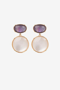 Cortefiel Medium two-tone earrings Gold