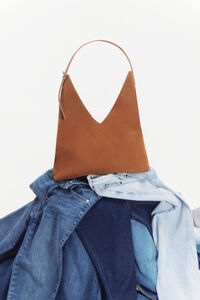 Cortefiel leather hobo bag Camel