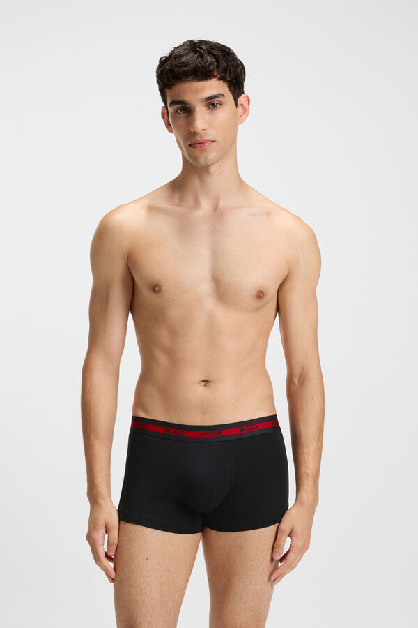 HUGO Pacote com 3 boxers Preto