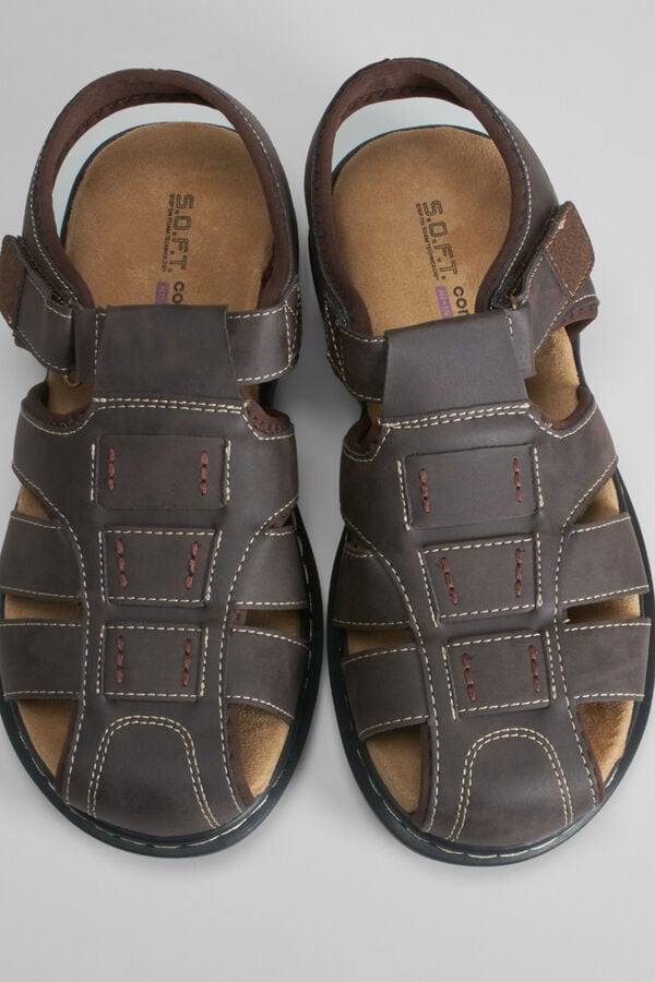 Comfeet Closed comfort sandal COMFEET Dark brown
