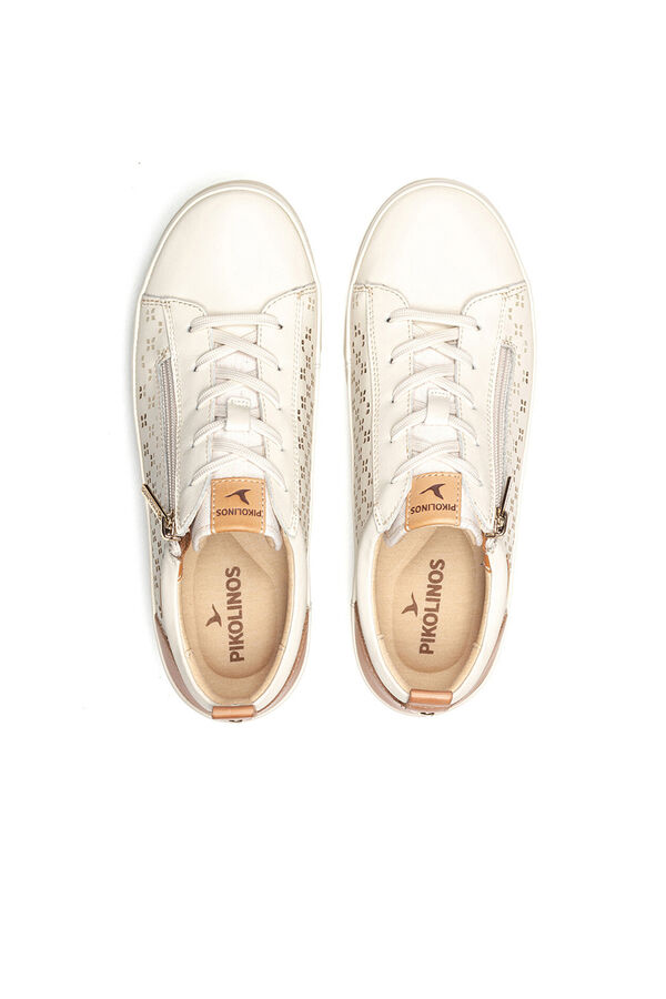 Pikolinos Sapatilhas com fecho-&eacute;clair para mulher Branco