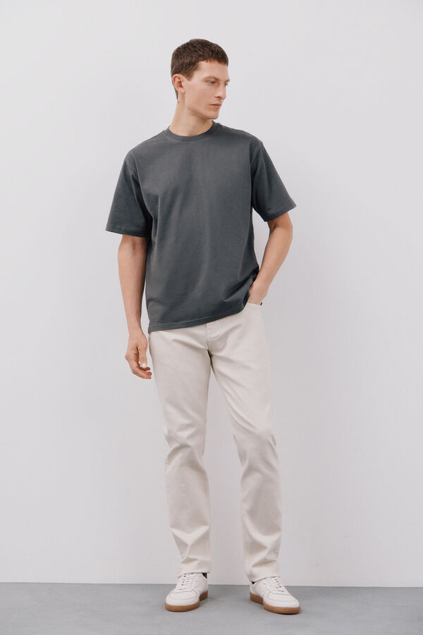 Cortefiel Basic T-shirt Grey