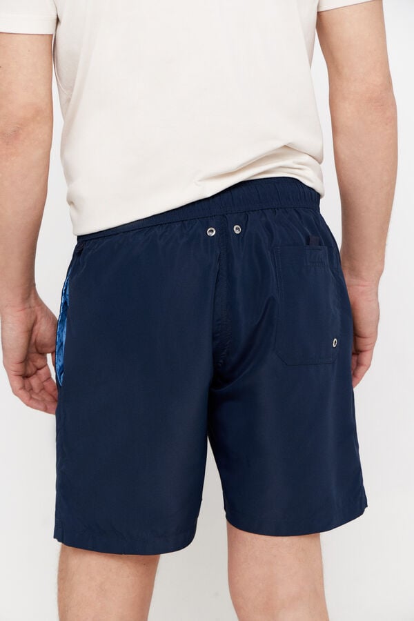 Cortefiel Essential plain swim shorts Navy