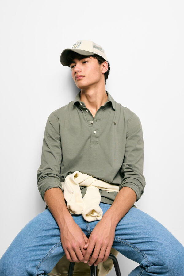 Silbon Camisola polo manga comprida Verde