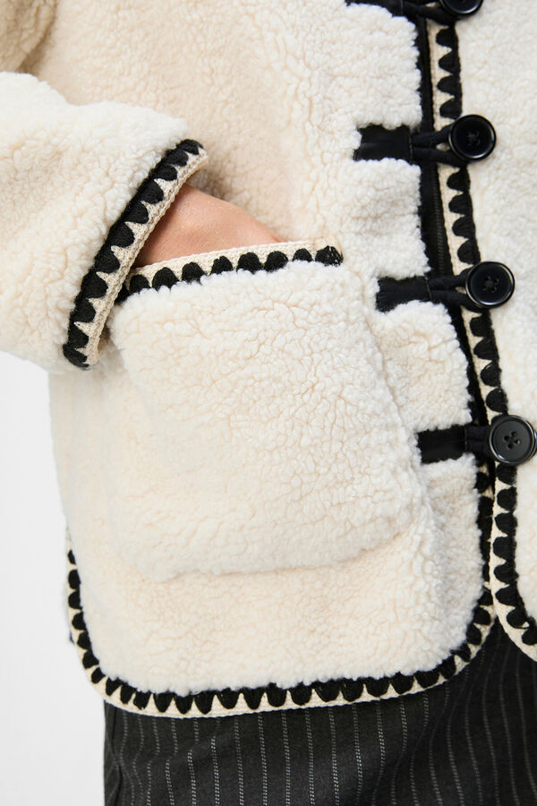 Object Chaqueta borrego corta Blanco