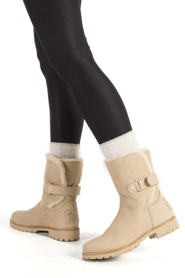 Panama Jack Bota feminina baixa Tostado