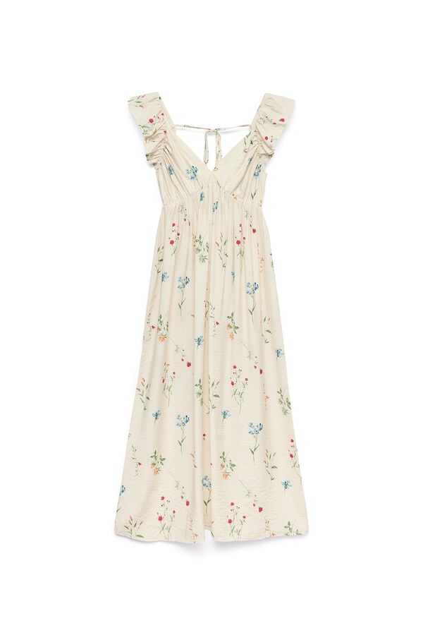 Vero Moda Strappy midi dress Beige