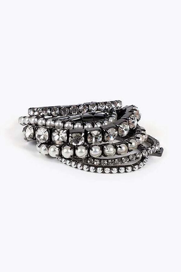 Lola Casademunt Pack pulseras Gris oscuro