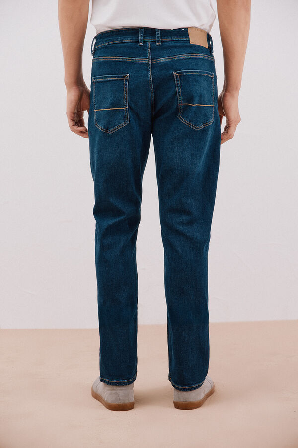 Cortefiel Pantalón vaquero regular fit Azul