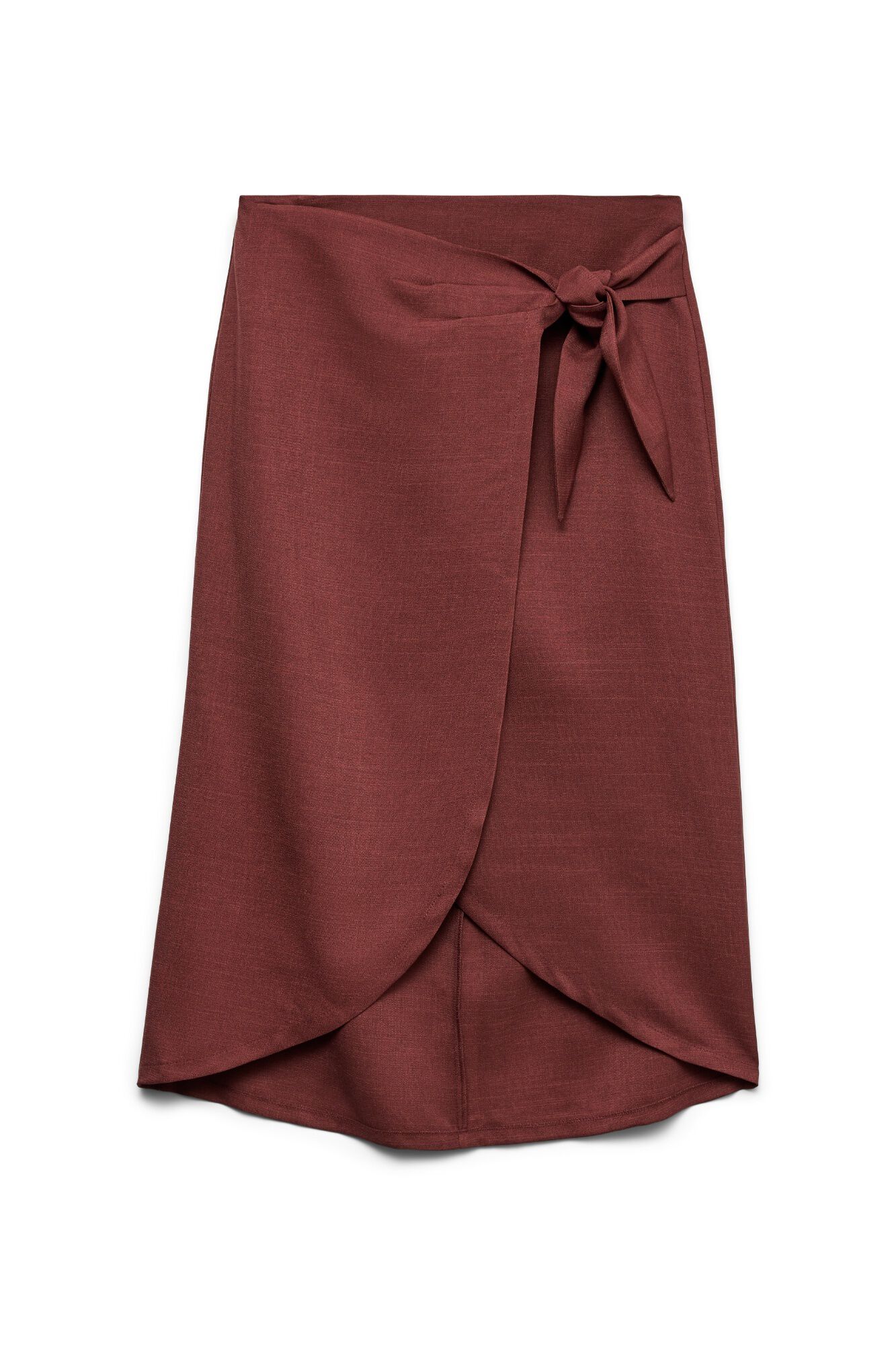 Vero Moda Saia midi com detalhe de la&ccedil;ada