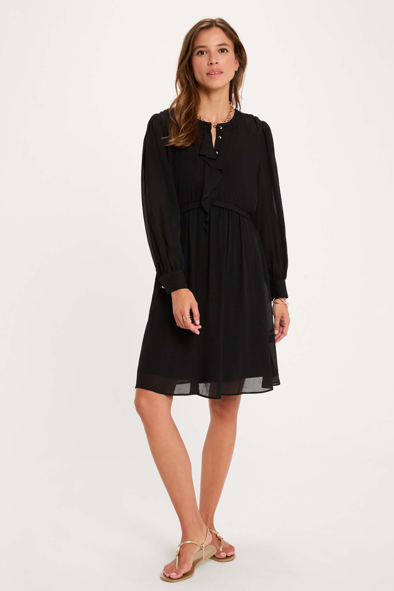 Morgan Vestido curto de jacquard