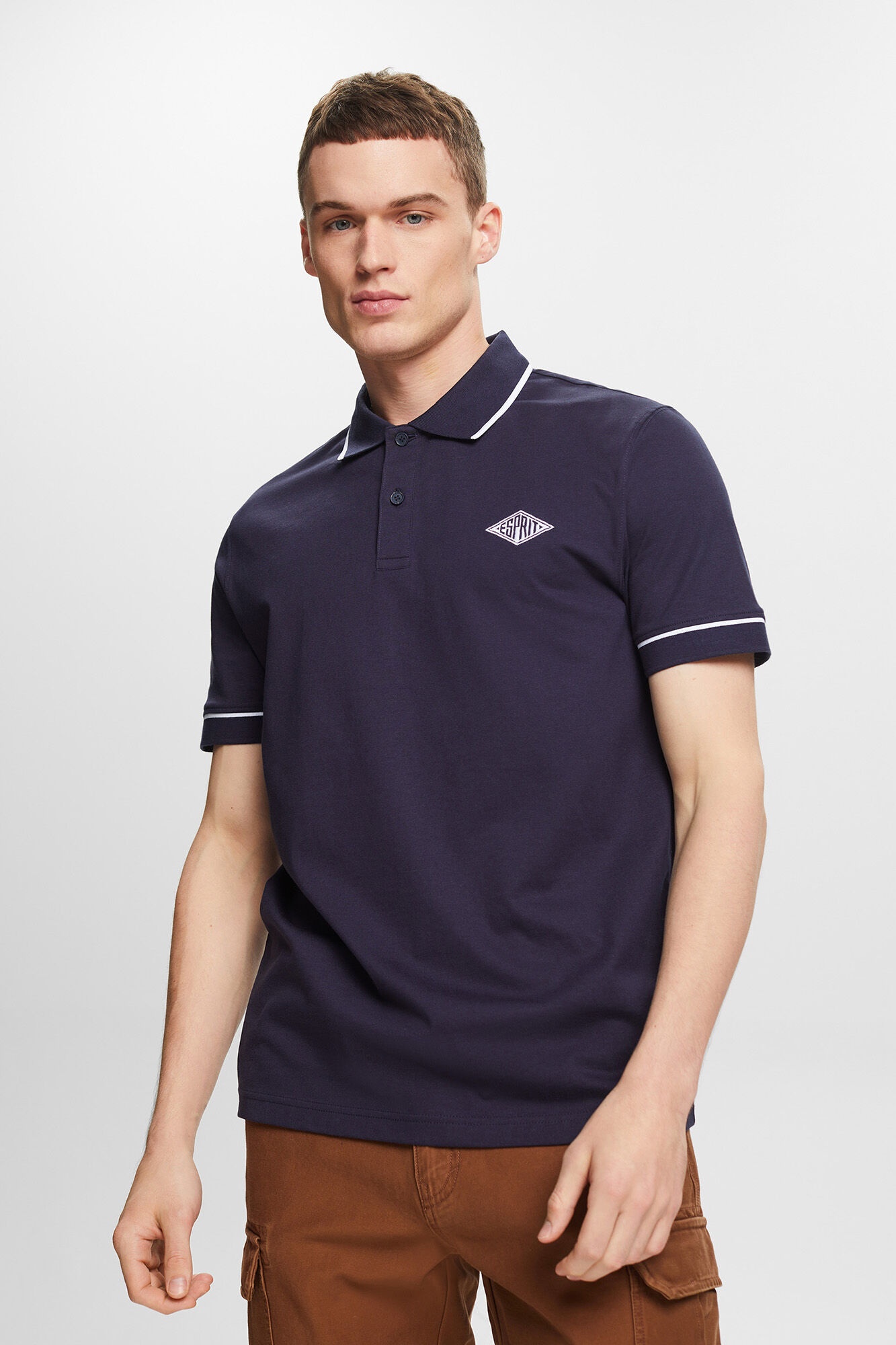 Plain slim fit polo shirts sale