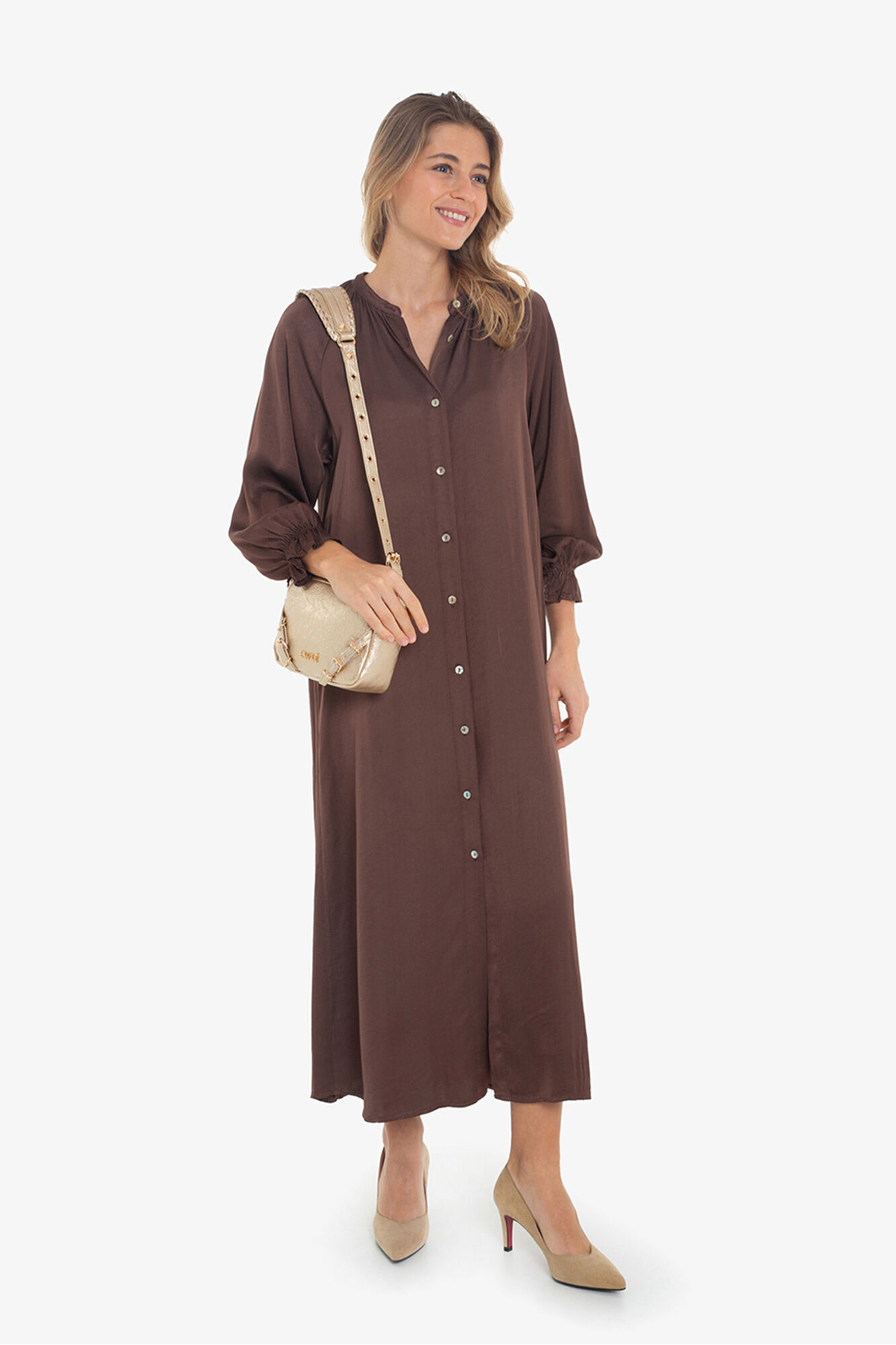 Cupl&eacute; Vestido de cetim