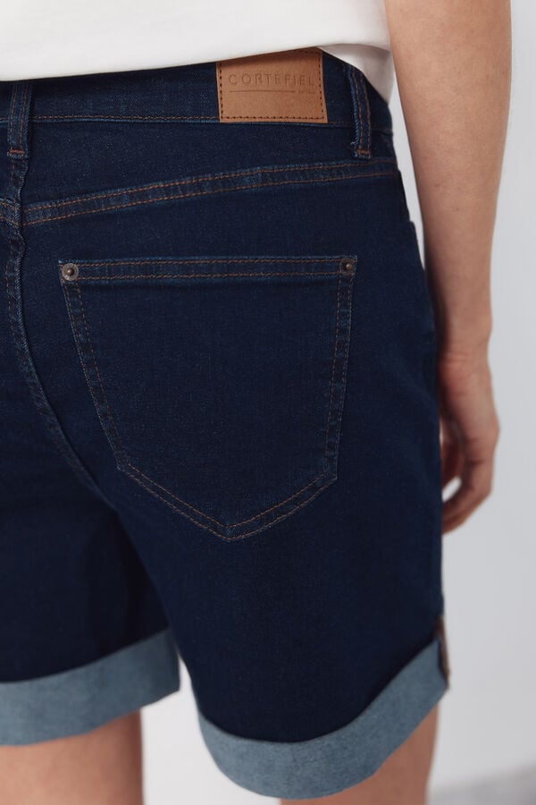 Cortefiel Jeans shorts Blue