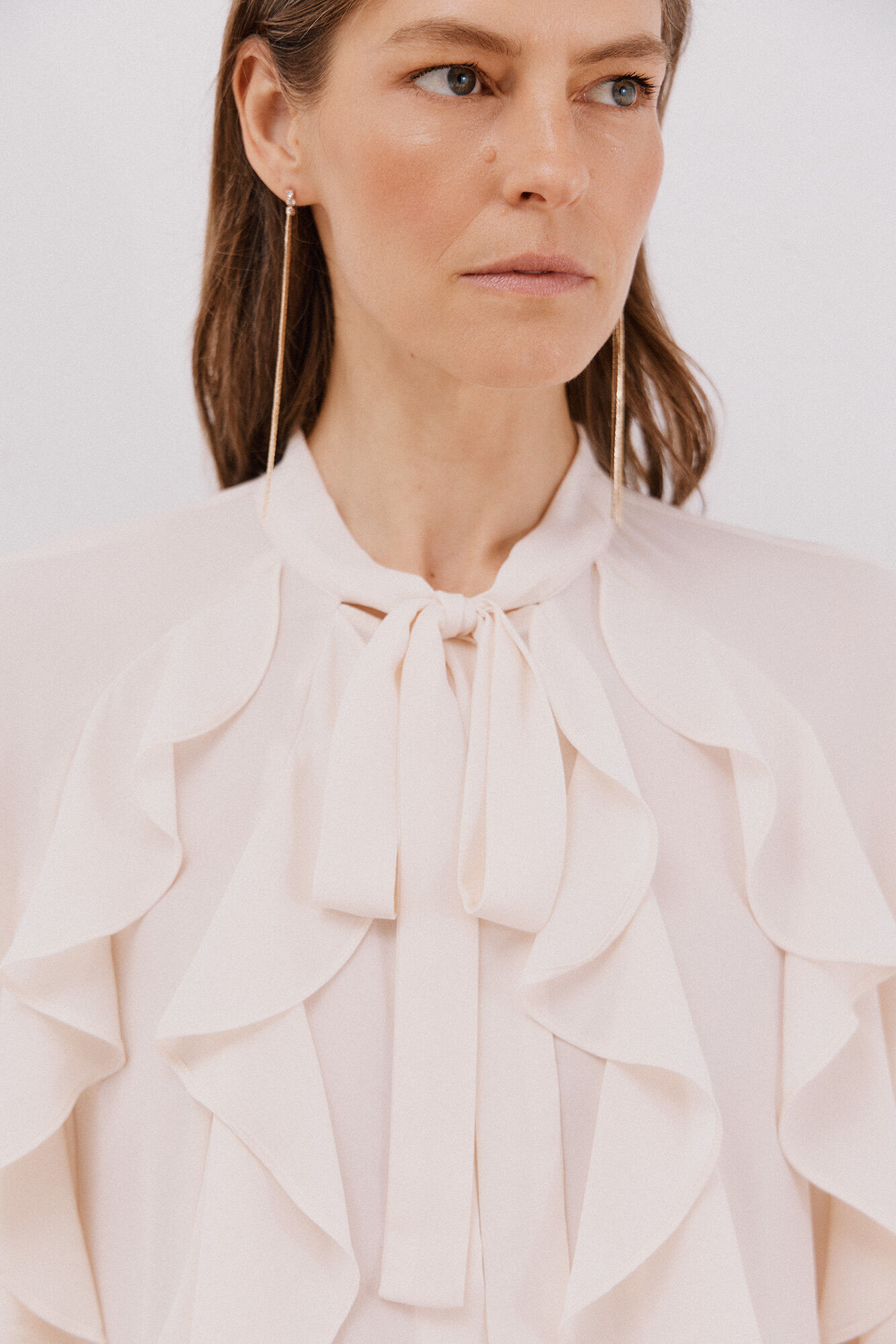 Cortefiel Flounced front blouse
