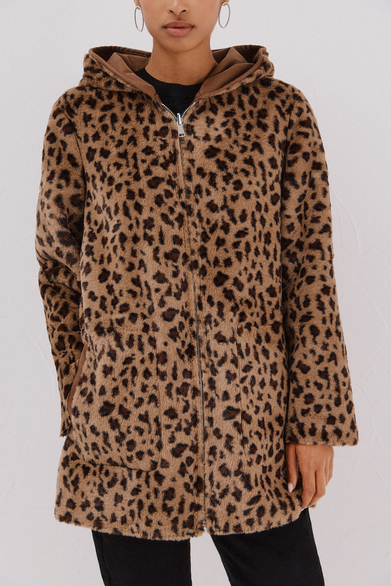 Cortefiel reversible double-sided effect coat