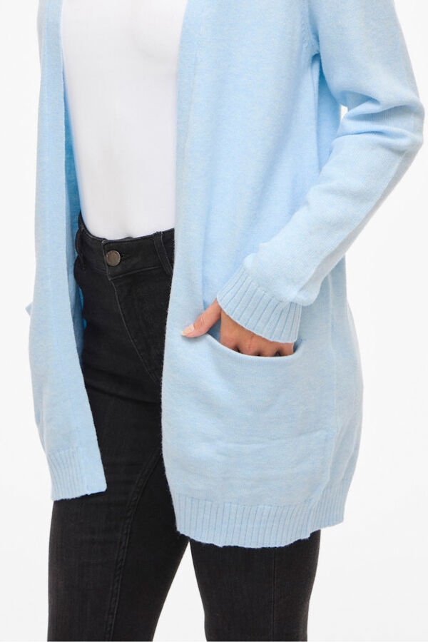 Vila Casaco de malha em viscosa Azul