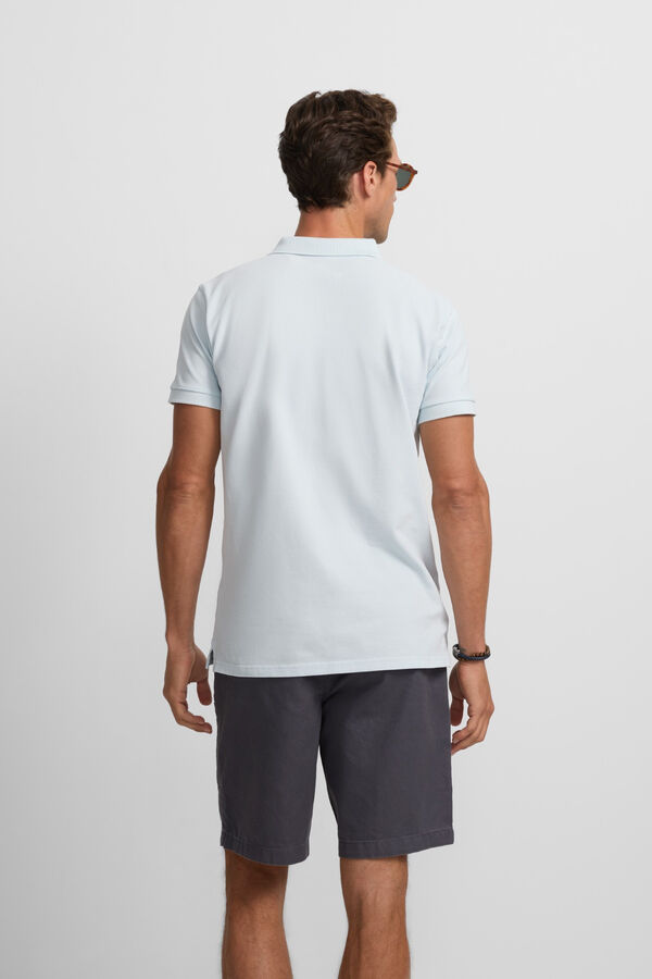 Silbon Polo cl&aacute;sico liso Azul