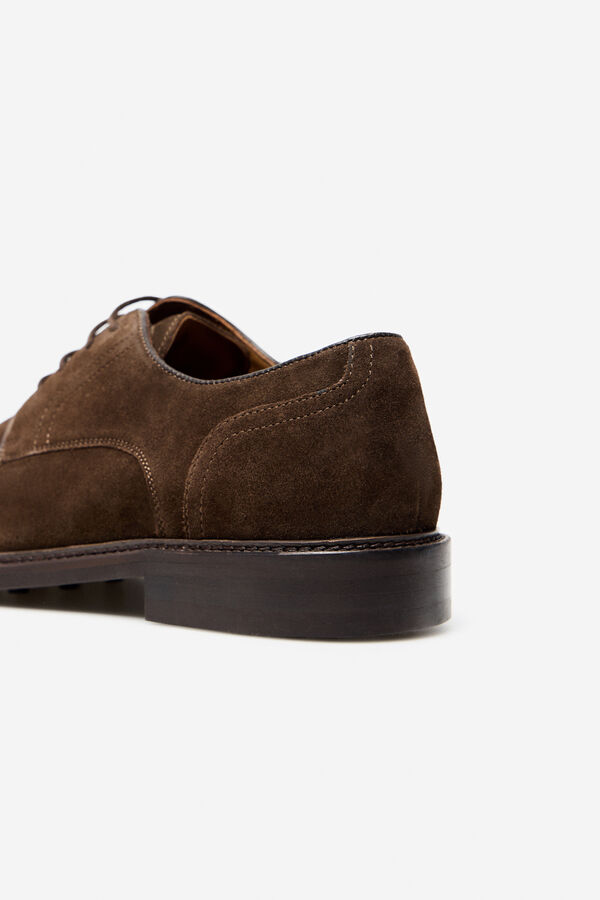 Cortefiel Zapato sport cordones Marr&oacute;n oscuro