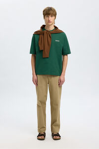 Selected Camiseta com logo de T-shirt de manga curta  