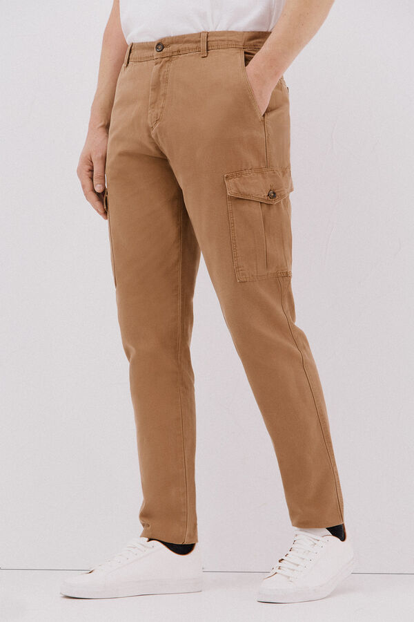 Cortefiel Cargo trousers  Camel