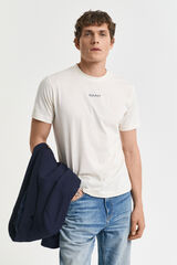 Gant Camiseta Small GANT Graphic Marfil