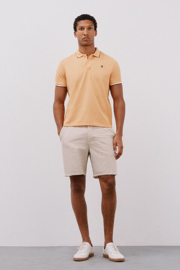 Cortefiel Polo piqué tips Naranja