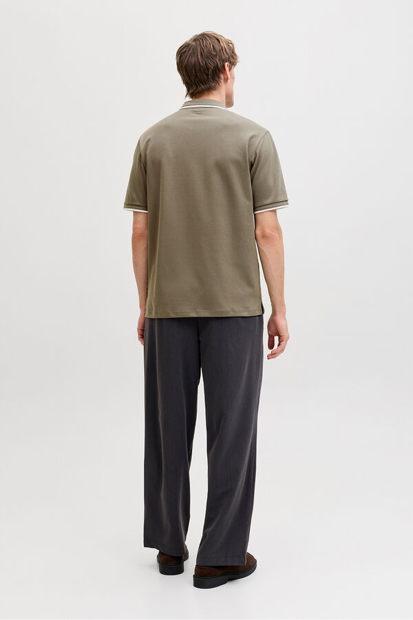 Jack & Jones Polo b&aacute;sico manga curta Verde