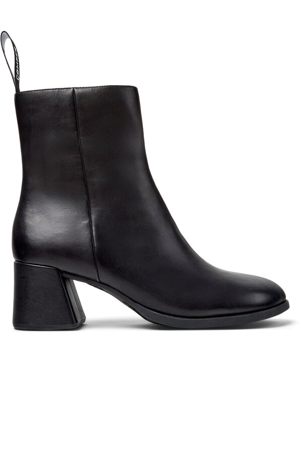 Camper Botas de cano m&eacute;dio em pele pretas para mulher Preto