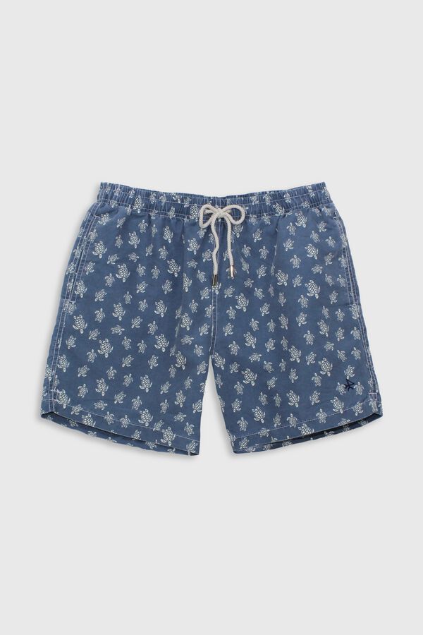Valecuatro Fato de banho estampado fantasia Azul