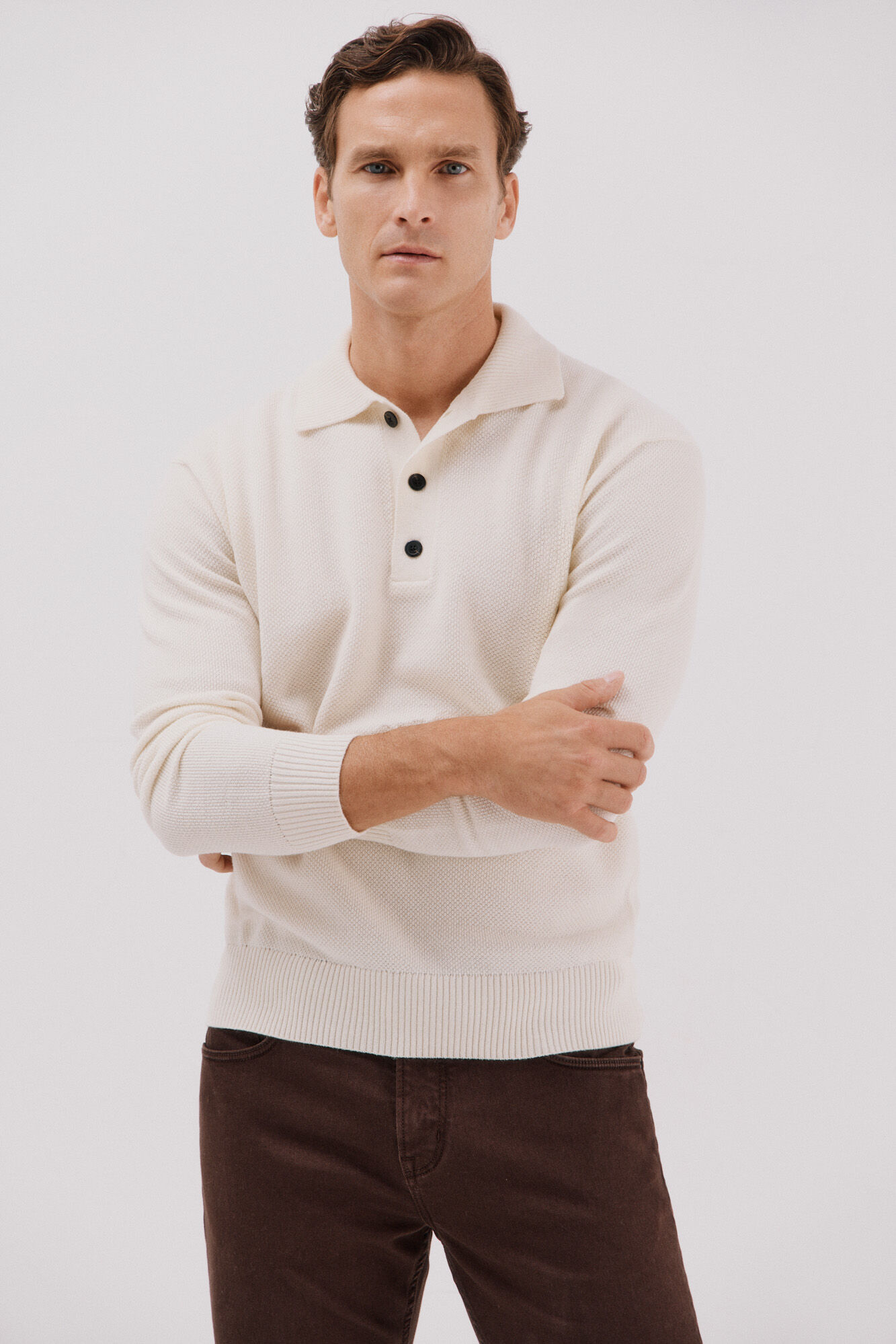 Cortefiel Structured wool sweater 