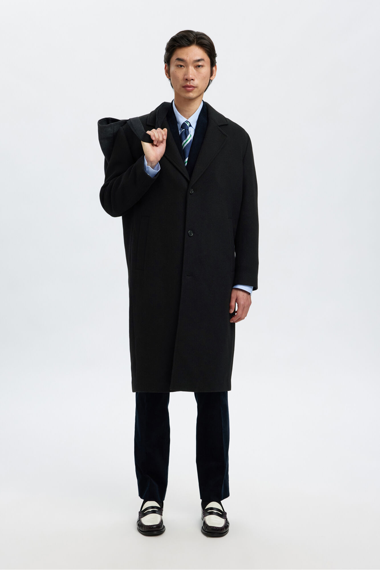 Selected Abrigo largo lana