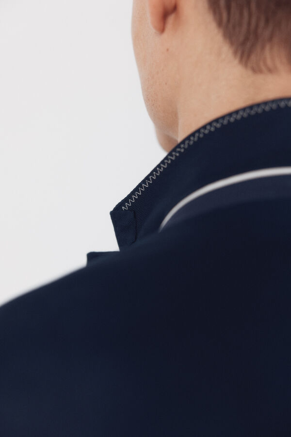 Cortefiel Blazer coordenado em mistura de linho Azul