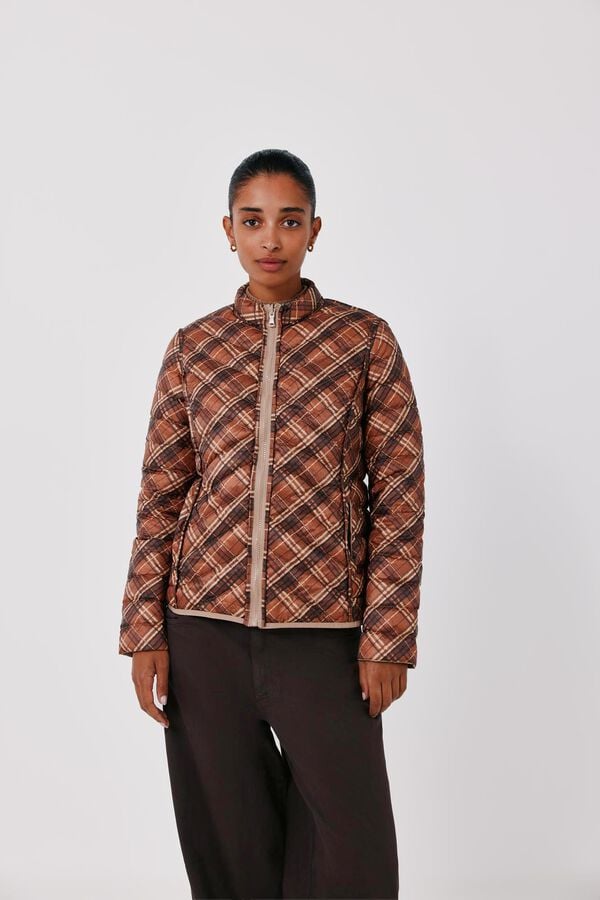 Cortefiel Reversible down puffer jacket Beige