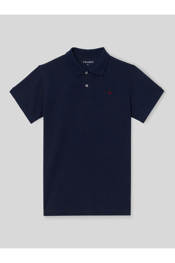 Silbon Polo cl&aacute;ssico liso Azul