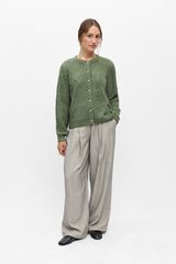 Object Openwork knit cardigan Green