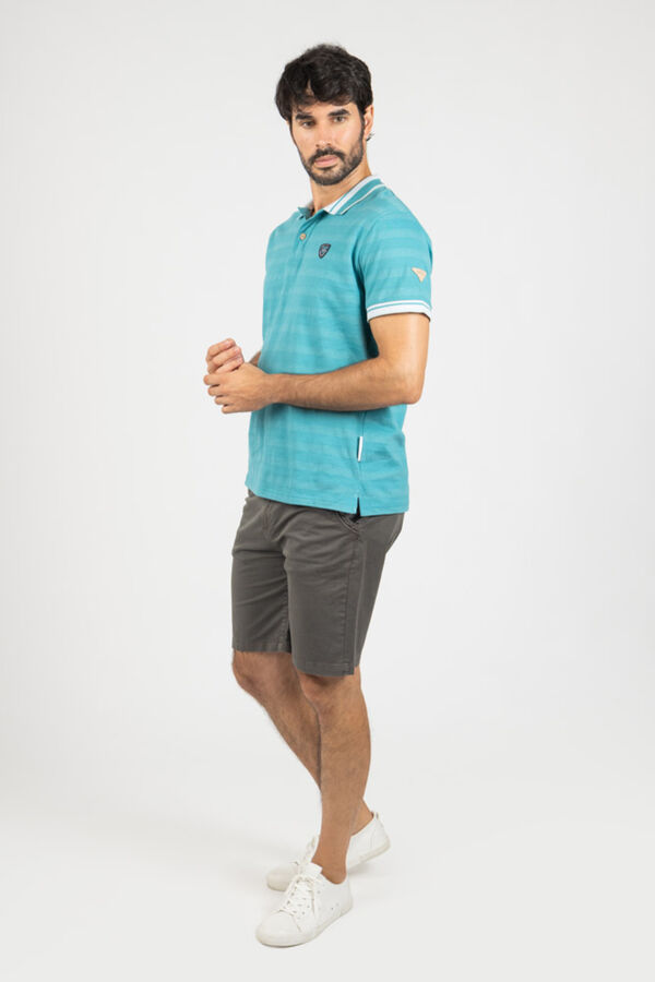 Privata Short sleeve polo shirt Printed turquoise
