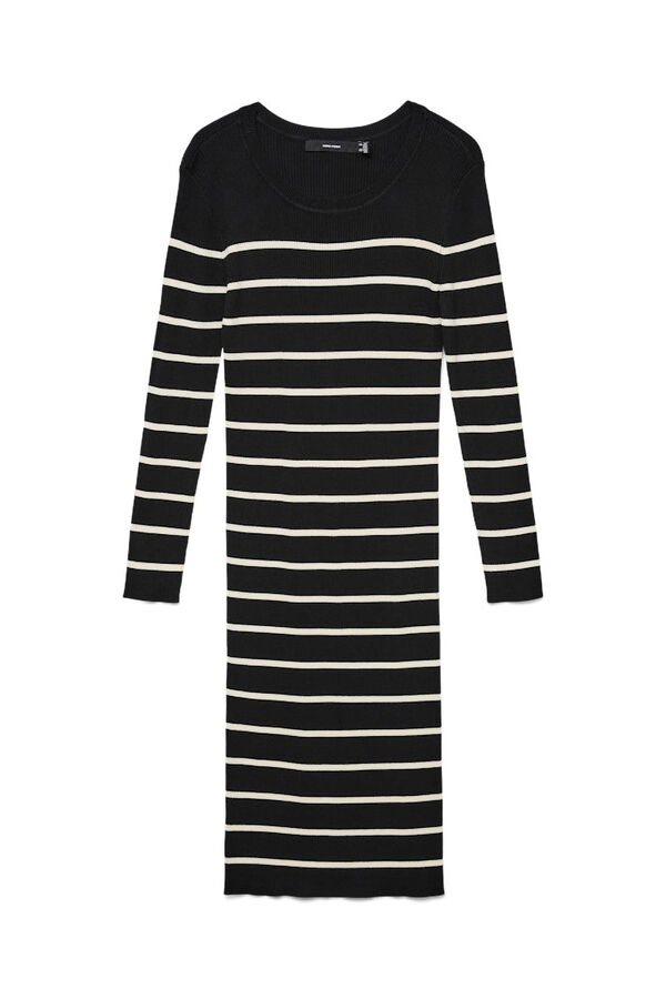 Vero Moda Vestido midi de malha manga Branco