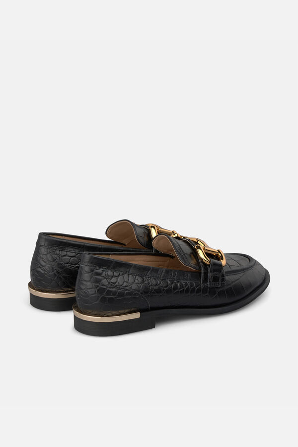 Alma en Pena Mocassim de pele Preto