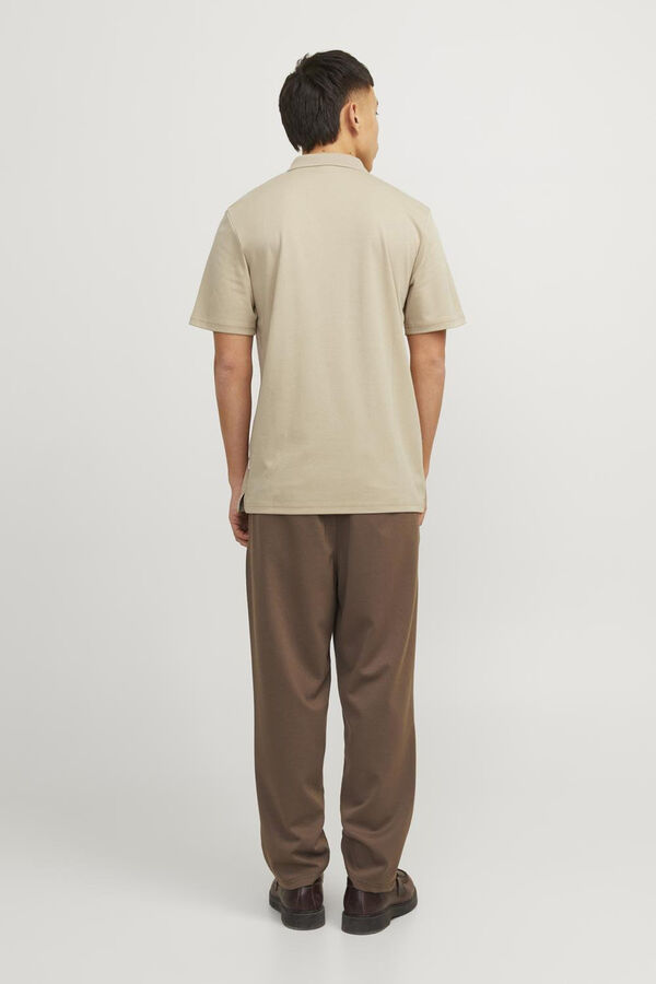 Cortefiel Regular fit polo shirt Brown