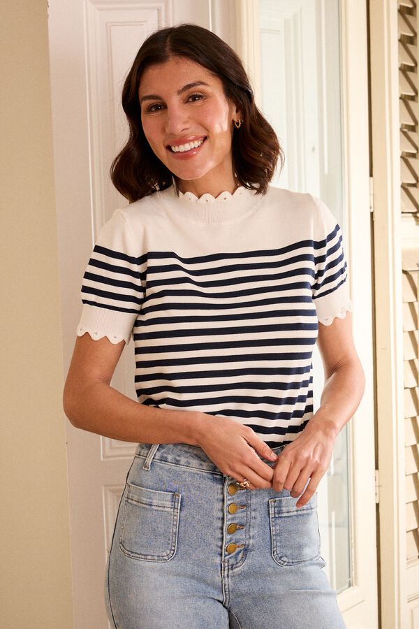 Pol&iacute;n Et Moi Cindy knit jumper Printed white