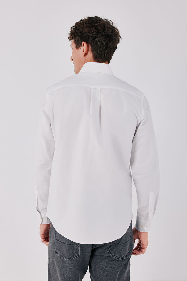 Cortefiel Plain Oxford shirt White