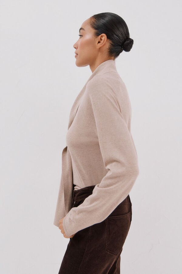 Cortefiel Jersey foulard hoop Beige