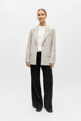 Object Blazer b&aacute;sica descontra&iacute;da Tostado