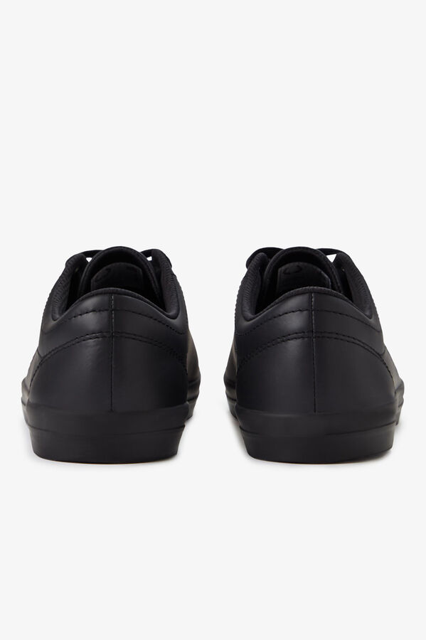 Fred Perry Tênis de couro básico Preto