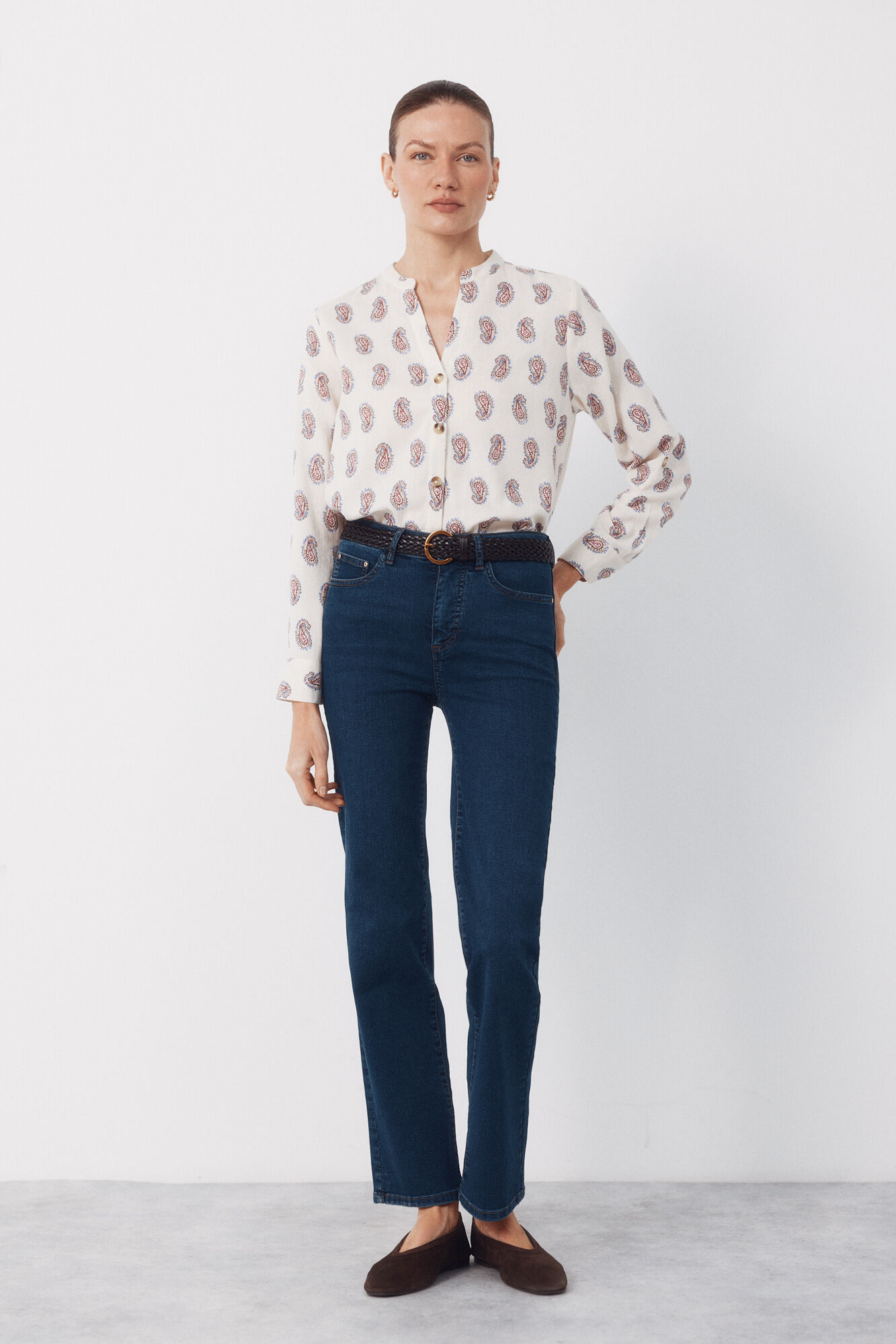 Cortefiel Mandarin collar shirt